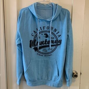 California Monterey Genuine Original Pullover Hoodie Sweatshirt Stonewashed Look